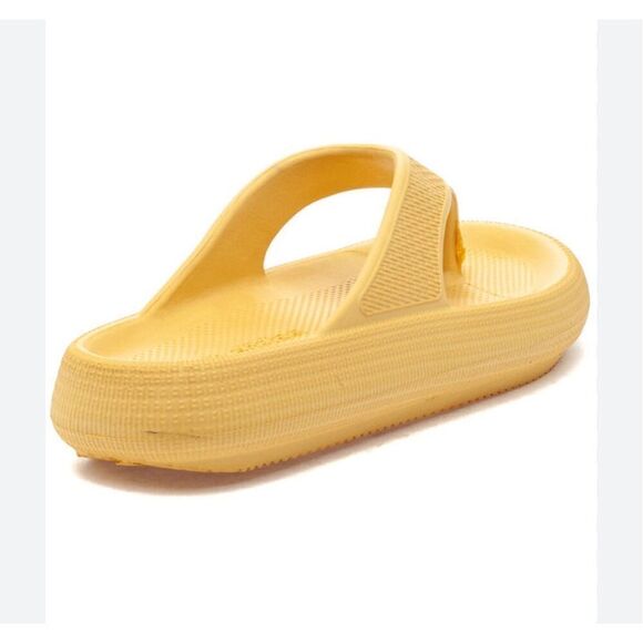 New Beach Slides Sandee Sandal Yellow EVA Size 9 - Picture 4 of 8
